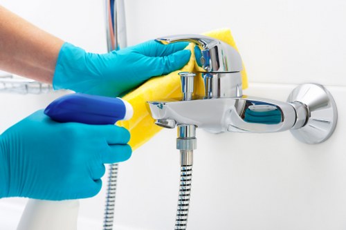 Cleaner restoring a carpet with steam carpet cleaning in Sydenham